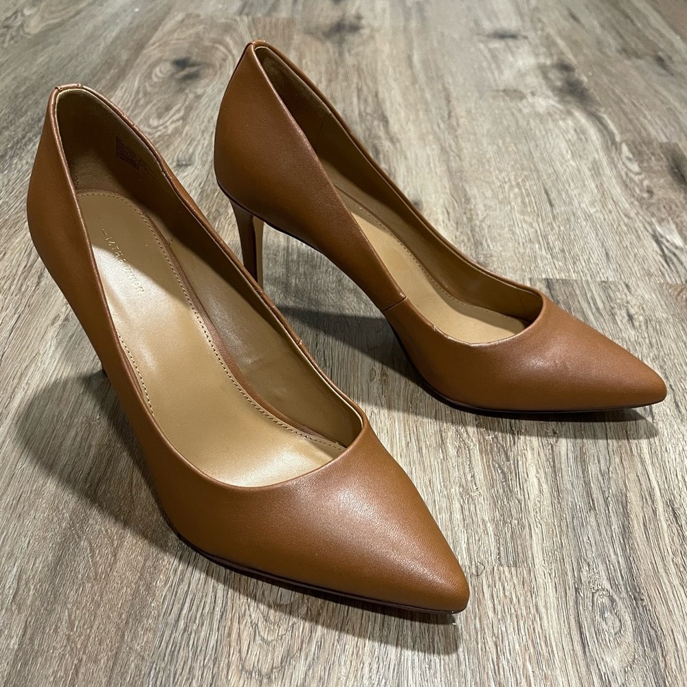 Nude, Brown, Closed-Toe Pumps